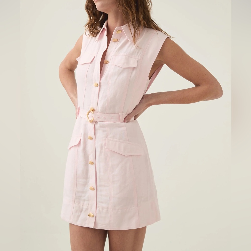 Aje Dulcet Logo mini dress